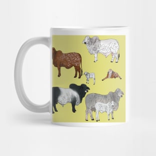 Brahman Cattle Yellow Mug